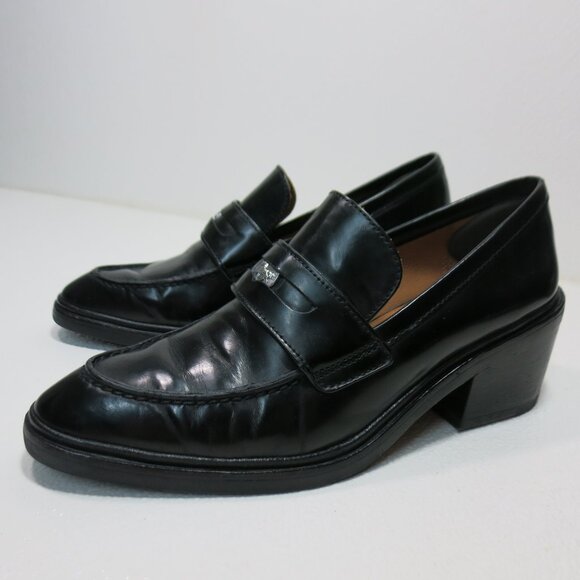 Coach Shoes - Coach Vintage Style Leather Heeled Loafers Women's Footwear Dress Shoes Sz 8.5